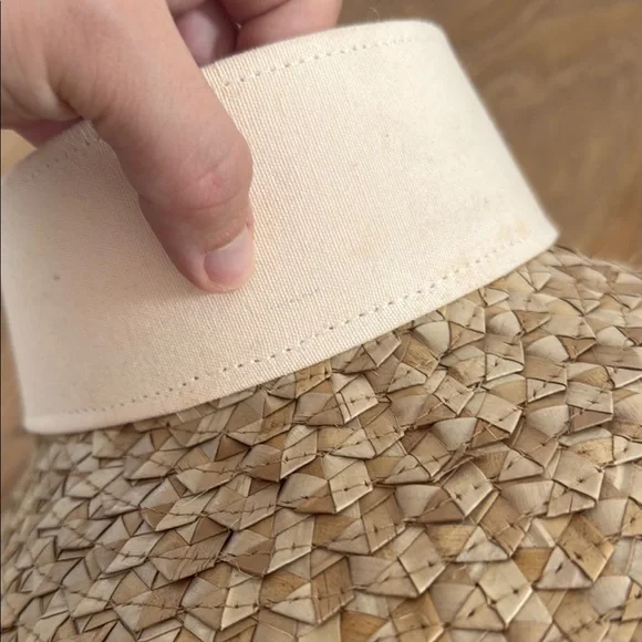 San Diego Hat Company Palm Star Woven Sun Visor with Bow - Picture 6 of 6